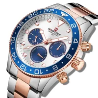 

Luxury japan movt quartz chain wristwatch naviforce watches for men 9147 navy navi force factory