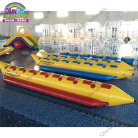 

Funny Water Game Inflatable Flying Banana Boat Used Water Jet Boat To Fly Towables