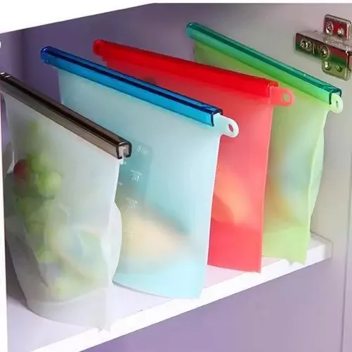 

100ml Reusable Silicone Food Storage Bag, Pantone colors