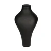 Hot sell professional necklace displays stands pu leather black color necklace stand bust on sale