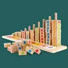 children montessori math abacus educational counting wooden toys Logarithmic Plate Cognitive Building Blocks Learning Panel Toy