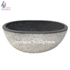 Rough Surface Bush Hammered Black Marble Bathtub For Bathroom