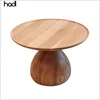 Round acacia wooden cake stands, cupcake and dessert holder platter for party