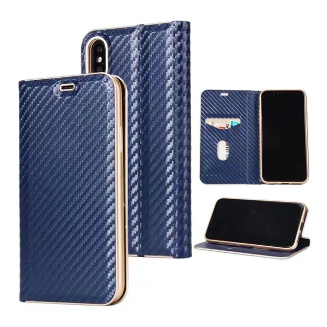 

Carbon Fiber Leather Phone Case for Iphone in Stock