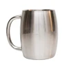 Stainless Steel Coffee Mugs - 14 Oz Double Walled Insulated Coffee Beer Mugs - Set of 2 - Best Value - BPA Free Healthy Choice