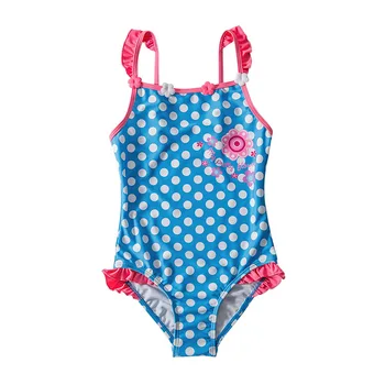 blue and white swimming costume