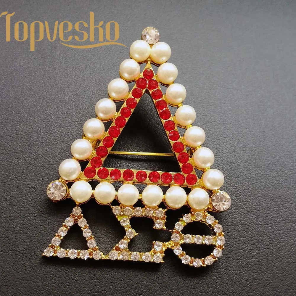 

Greek Fraternity handmade greek accessories jewelry Sorority Brooch AEO DST Pearl Brooch Lapel Pin Jewelry Accessories, Picture