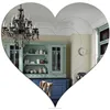 HEART-SHAPED MIRROR ACRYLIC PLEXIGLASS SHEET CUSTOM CUT TO SIZE