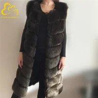 

Fur wholesale 2019 new imitation fur slim jacket in the long section of artificial fur vest women's jacket