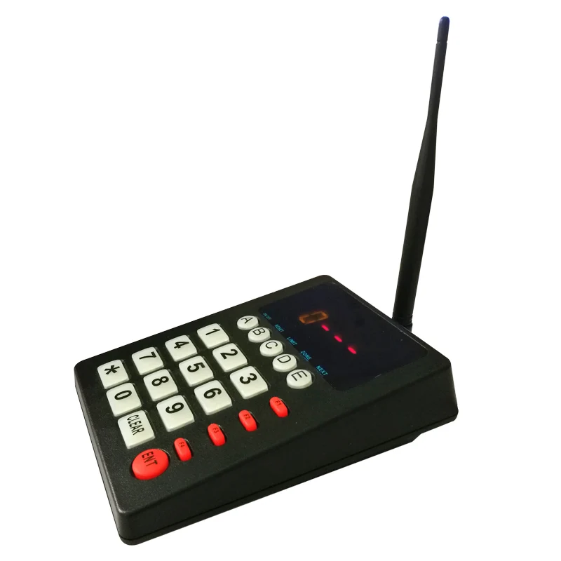 

433.92MHZ High Quality Wireless Number Calling Keypad Restaurant Guest Paging Keypad, Black