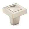 Solid zinc alloy brush nickel modern door knobs dresser drawer pulls and knobs