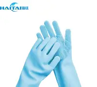 

Waterproof Magic Cleaning Silicon Gloves with scrubber, Amazon Hot Selling Silicon Gloves