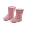 Chinese Factory Kids Boots Cozy Warm Plush Lining Hard Sole Snow Winter Baby Booies