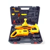 Portable 12 volt electric car jack and solve the problem in one step
