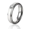 Custom stainless steel couples sculpted with natural climate swivel rings jewelry