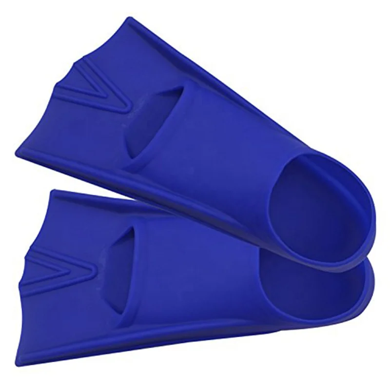 
Silicone Rubber Swim Training Fins Flippers for Men, Women and Kids, Short Training Fins for Swimming 