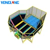 Hot sale professional fitness trampoline for adults, rectangular trampoline jumper