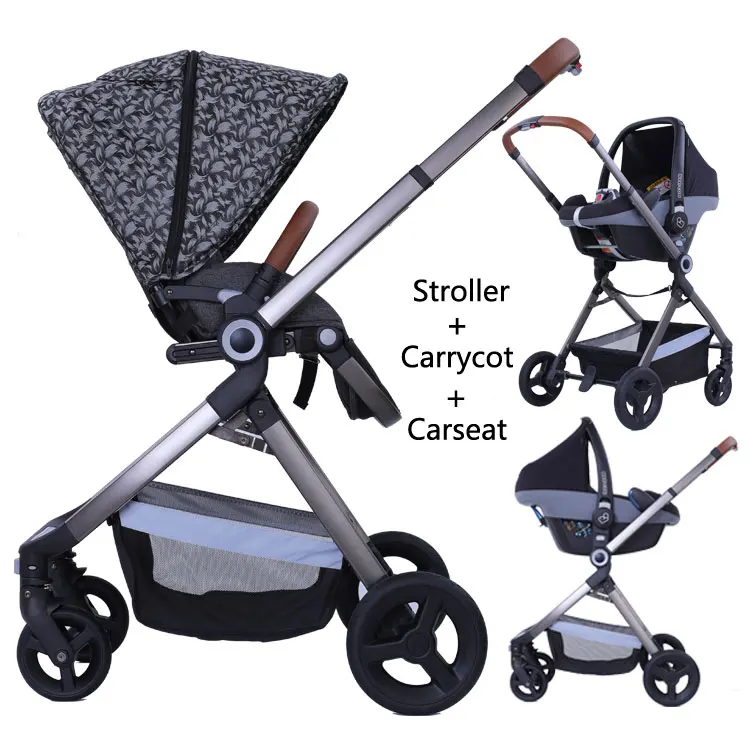 

3 in 1baby prams and strollers en1888 approved baby carriage, Green;red;pink;gray;gold or according to you