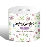 

100% virgin pulp 2 ply toilet paper tissue bath paper roll