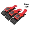 black and red motorcycle bike cycle helmet snap button quick release tache clasp