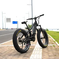 

New best 48V 1000W mid drive ebike full suspension Bafang Ultra G510 mountain electric fat bike