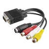 VGA to High Resolution RCA TV Composite Video S-Video Converter
