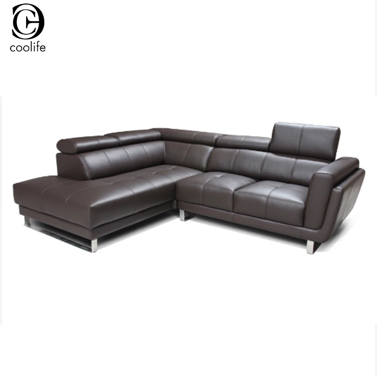 Cowhide Leather Kuka Sectional Sofa With Headrest Buy Cowhide