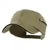 Custom zipper blank cotton baseball hat and cap with pocket