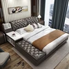 New Arrival Bed Frame American Style Modern Soft Beds With Storage Home Bedroom Furnit V&P-c9008a#