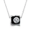 Custom 925 Sterling Silver Black Enamel Camera Shape Charm Pendant