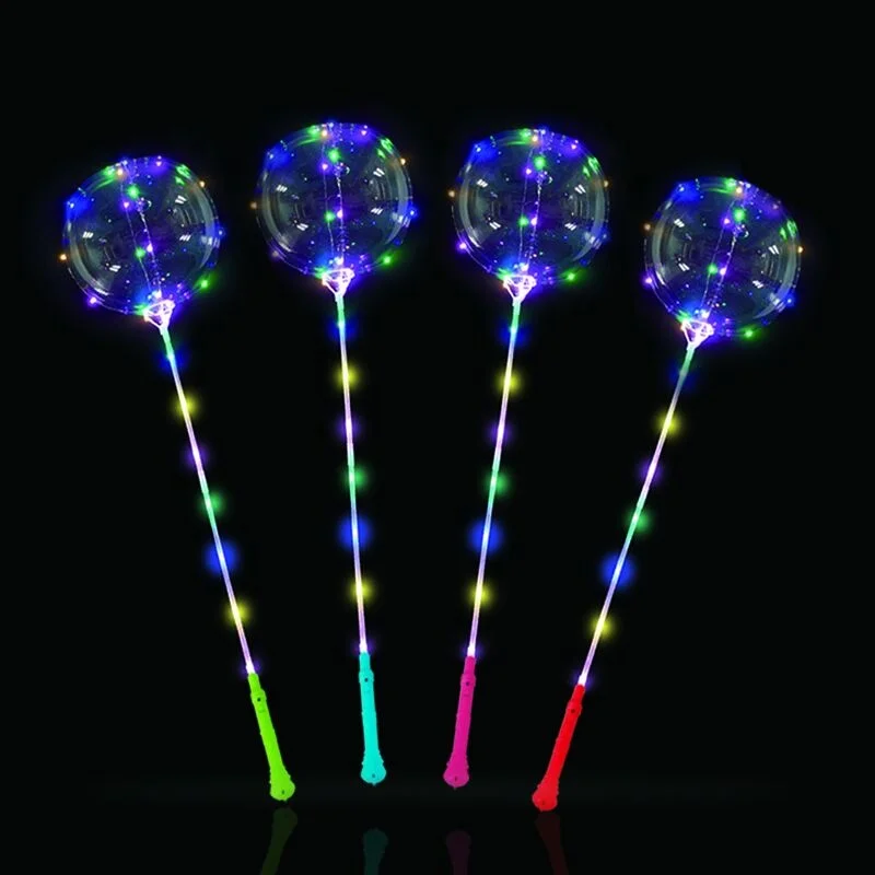 
18 inch LED string round bobo balloon for wedding party 