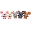 Best-selling cute mini animal mouse plush toy keychain plush toy new design stuffed plush sitting mouse toy