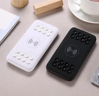 

2020 New Product For Samsung Qi Fast Charging Universal Wireless Power Bank with Suction Cup Portable Phone Charger For iPhone