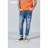 

SIMWOOD New Arrive 2020 Spring Jeans Men Fashion Vintage Slim Fit Casual Brand Denim Blue Trousers Ankle Length Pants 190166