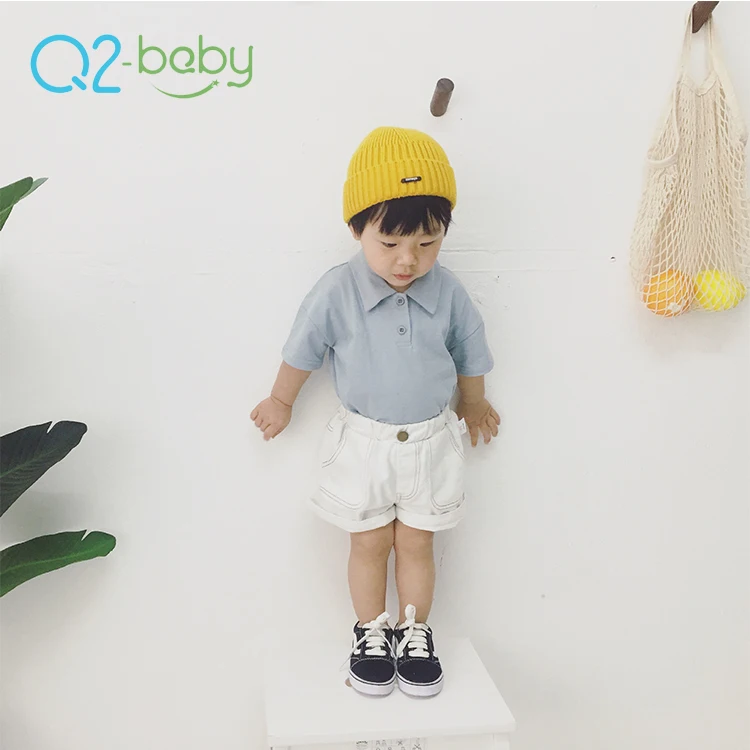 
Q2-baby New Promotional Infant Summer Clothes Blank Short Sleeve Baby T-Shirts 