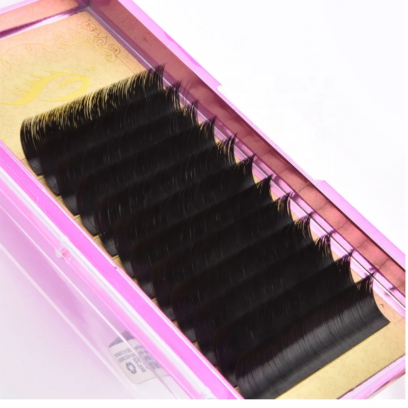 

Full Long 0.05 0.07 Thickness 6-18 cm Length C D DD Curl Easy To Fan Russian Volume Lash Extension Fan, Black