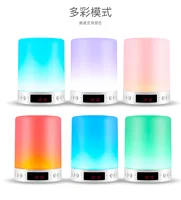 

2019 Portable Touch Sensitive Colorful Lighting lamp Display Screen clock S66 Blue Tooth music Speaker