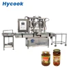 New electric pickled vegetable jar package filling food canning packing packaging machinery machine for glass jar fruit caviar