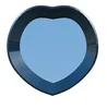 GP127 heart shape disposable plastic charger plates custom dishes new design elegant plates and dishes set for parties