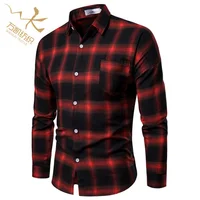 

Wholesale Price High Grade Checks and Plaid Pattern T/C Fabric Long Sleeve and Sailor Collar Shirt, 2020 new men%27s+shirts