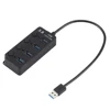 4 Ports USB hub Super Speed usb 3.0 hub Data Hub with Individual Power Switches