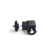 black aluminum Mini Ball Head with 3 holes at bottom metal ball rotating head for video camera and tripod