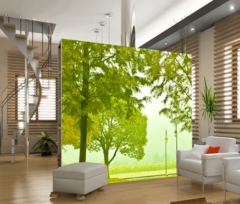 ツリー風景3d壁画森の壁紙塗装可能な壁紙壁画3d壁紙用ホーム装飾 Buy