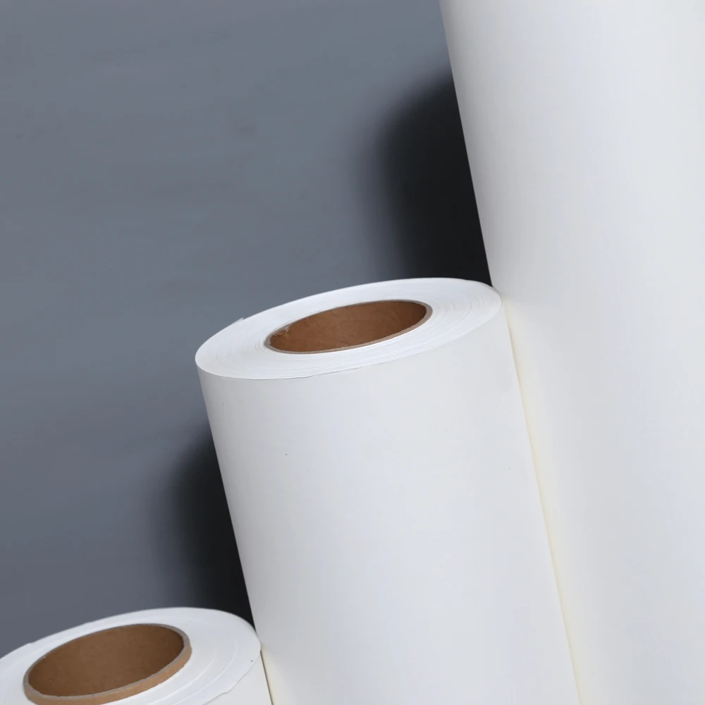
100g adhesive sublimation paper rolls 100m glossy soft heat transfer paper printing 