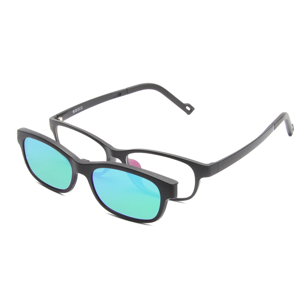 

SKYWAY Kids Ultem Frame Gradient Color Magnetic Clip On Optical Frame UV400 Polarized Sunglasses