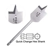 New Hex Shank Tri-Point Flat Wood Spade Drill Bit for Wood Fast Clean Drilling