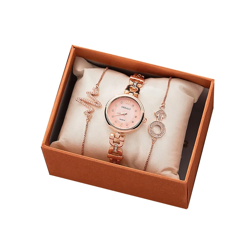 

Bulk stock relojes de mujer valentine quartz watches for her, 5 colors choice