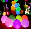 Boomwow 3 flashing modes equipped push button switch multicolor light up round latex led glowing balloons