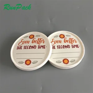 Image of Take Away Food Package Factory customized biodegradable kraft paper soup bowl with lid
