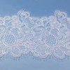 Fashion nylon border lace trimming white bridal dress lace trim